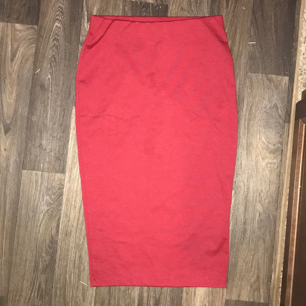 Red skirt
